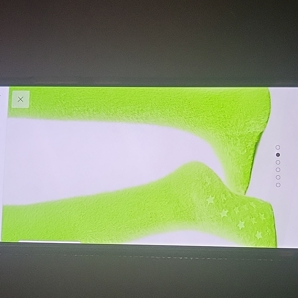 FLUFF IT UP SLIPPER STOCKINGS  KELLY GREEN  SIZE OS - Picture 3 of 7